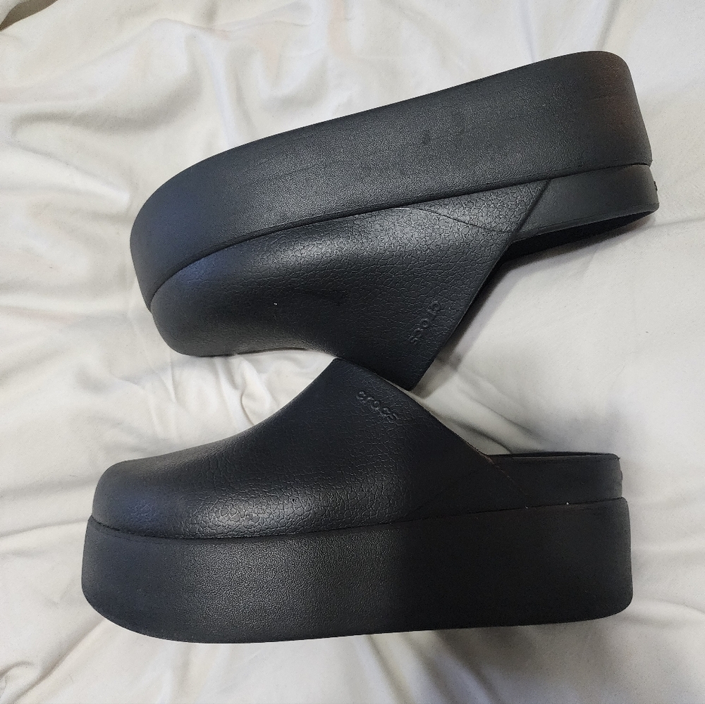 Crocs Dylan Platform Clog Black Size 9